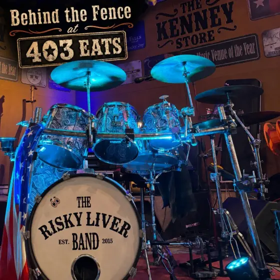 Flyer: Risky Liver FREE CONCERT & the 1907 Margarita — 403 Eats - Behind The Fence, Sat, Nov 7