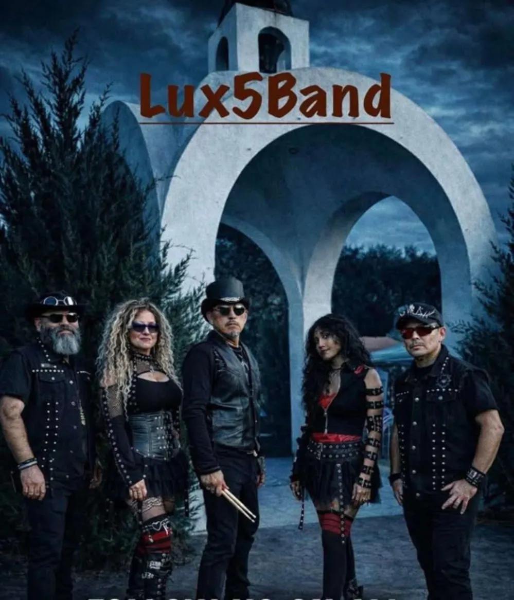 Flyer for Lux 5 Band FREE CONCERT