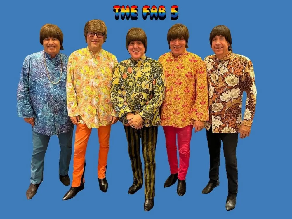 Flyer for The Fab 5…SIXTIESMANIA