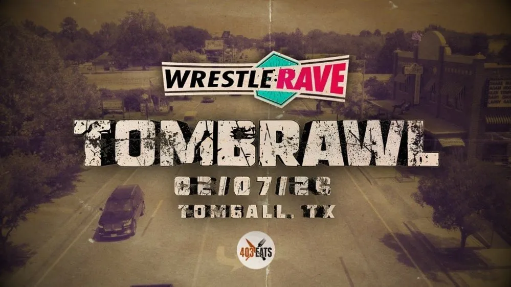 Flyer for WrestleRave TOMBRAWL